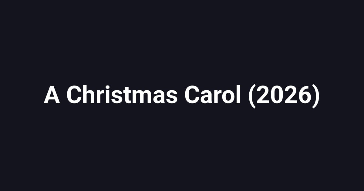 A Christmas Carol (2026)