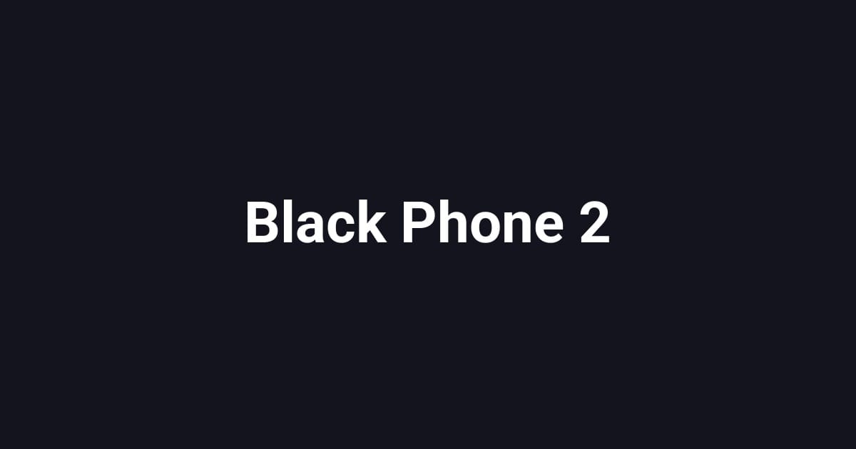 Black Phone 2