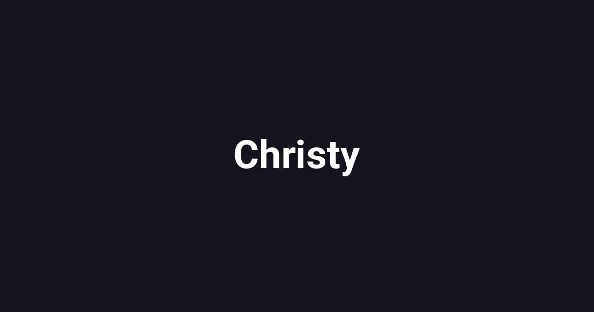 Christy