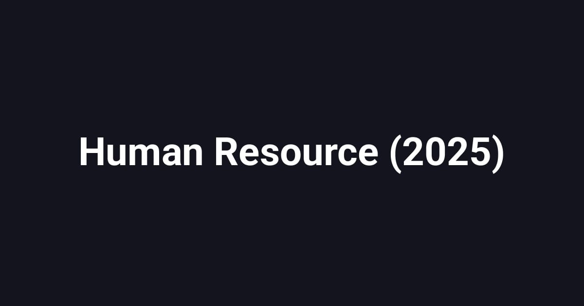 Human Resource (2025)