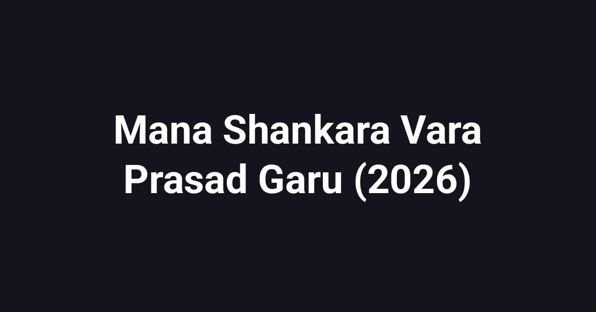 Mana Shankara Vara Prasad Garu (2026)