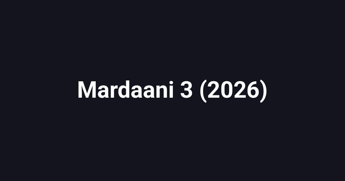 Mardaani 3 (2026)