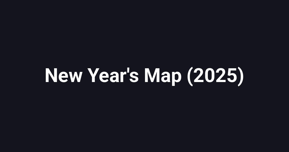 New Year's Map (2025)