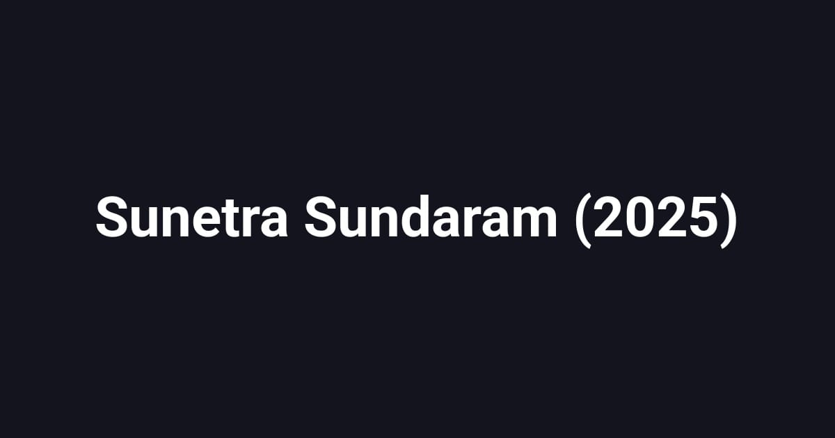 Sunetra Sundaram (2025)