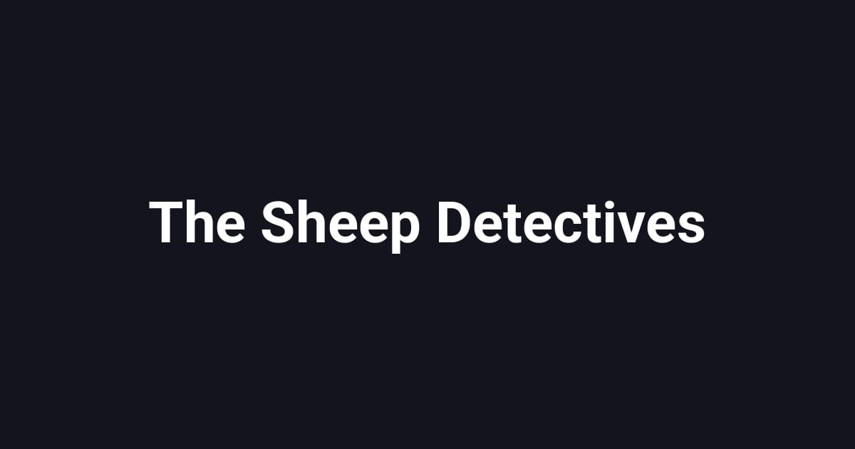 The Sheep Detectives
