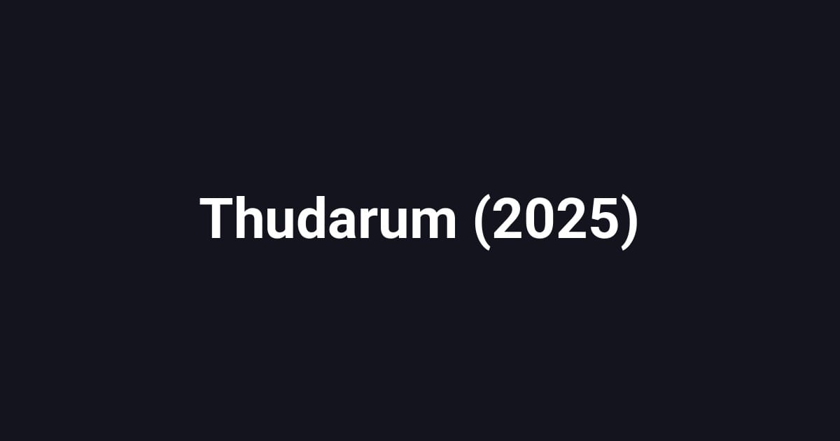 Thudarum (2025)