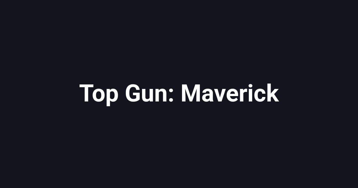 Top Gun: Maverick
