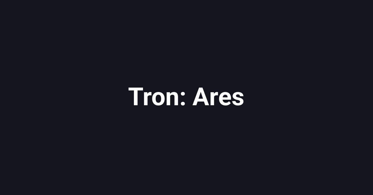 Tron: Ares