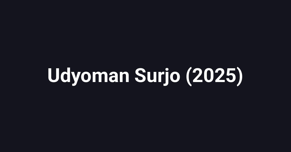 Udyoman Surjo (2025)