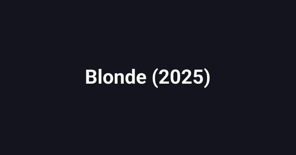 Blonde (2025)