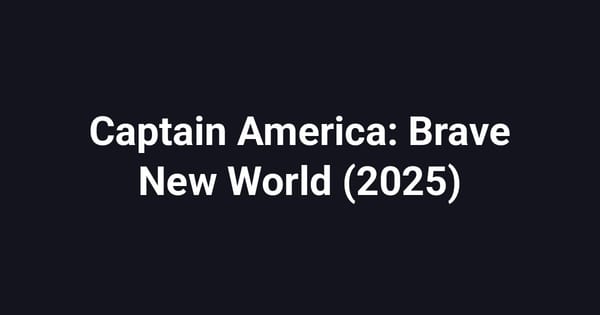 Captain America: Brave New World (2025)