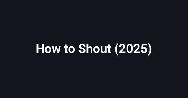 How to Shout (2025)