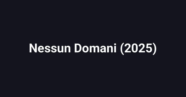 Nessun Domani (2025)