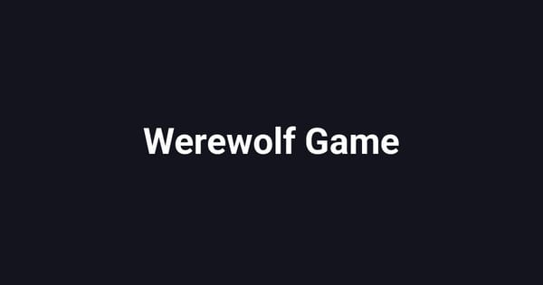 Werewolf Game