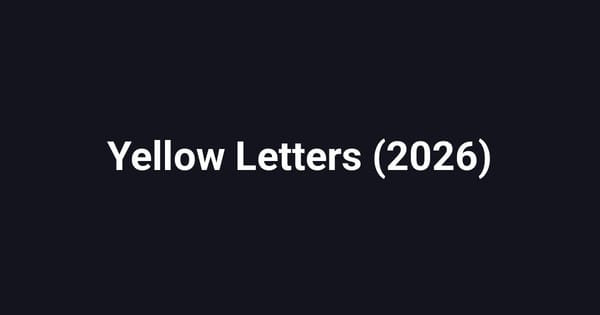 Yellow Letters (2026)
